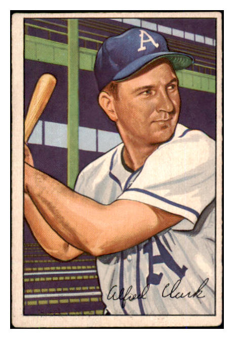 1952 Bowman Baseball #130 Allie Clark A's EX 492048