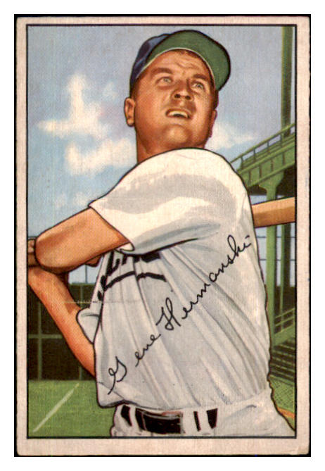 1952 Bowman Baseball #136 Gene Hermanski Cubs VG-EX 492054