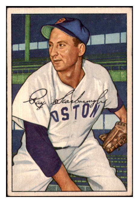 1952 Bowman Baseball #140 Ray Scarborough Red Sox EX 492060