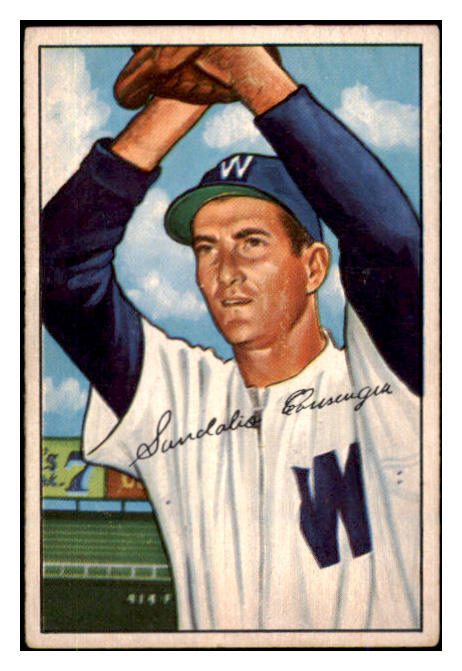 1952 Bowman Baseball #143 Sandy Consuegra Senators EX 492064