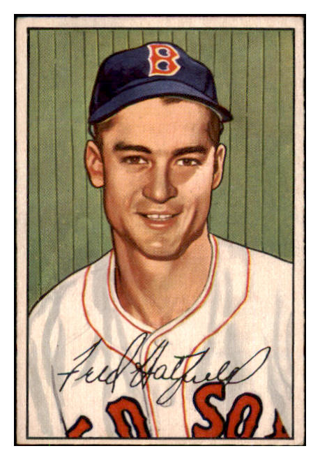 1952 Bowman Baseball #153 Fred Hatfield Red Sox EX-MT 492072