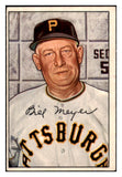 1952 Bowman Baseball #155 Billy Meyer Pirates VG-EX 492076