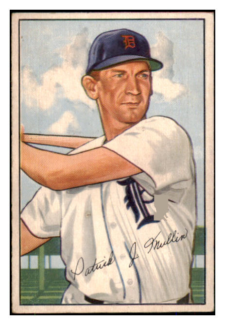 1952 Bowman Baseball #183 Pat Mullin Tigers EX 492101
