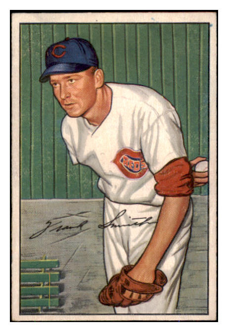 1952 Bowman Baseball #186 Frank Smith Reds EX 492105