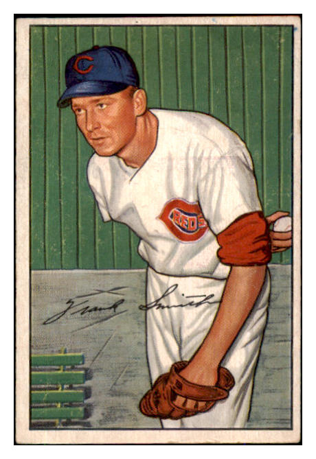 1952 Bowman Baseball #186 Frank Smith Reds EX 492106