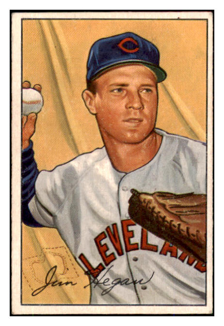 1952 Bowman Baseball #187 Jim Hegan Indians VG-EX 492108