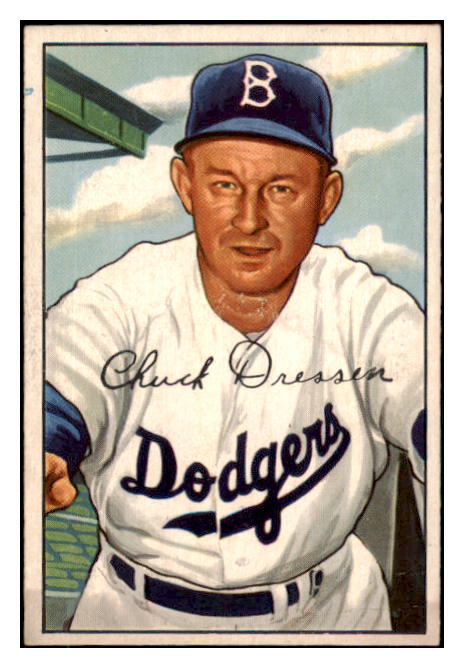 1952 Bowman Baseball #188 Chuck Dressen Dodgers EX-MT 492109
