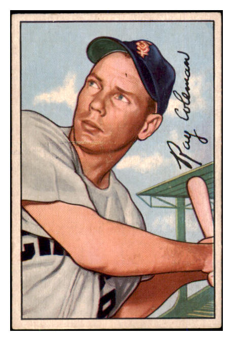 1952 Bowman Baseball #201 Ray Coleman White Sox EX 492126