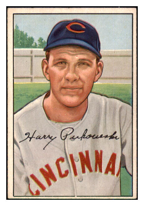 1952 Bowman Baseball #202 Harry Perkowski Reds EX-MT 492127