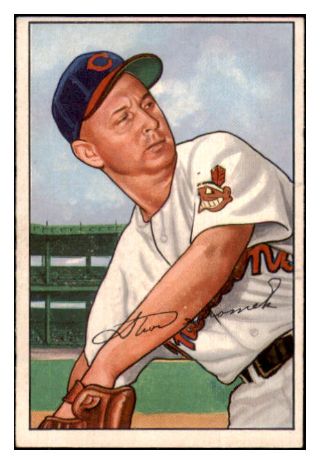 1952 Bowman Baseball #203 Steve Gromek Indians EX 492130