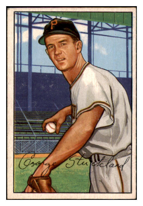 1952 Bowman Baseball #207 George Strickland Pirates EX 492138