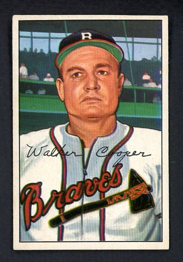 1952 Bowman Baseball #208 Walker Cooper Braves EX-MT 492139