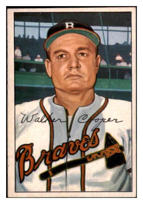 1952 Bowman Baseball #208 Walker Cooper Braves EX 492140