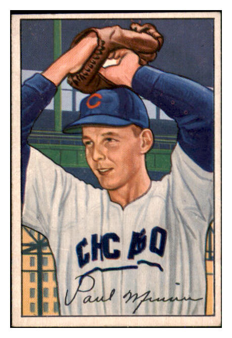 1952 Bowman Baseball #211 Paul Minner Cubs EX-MT 492147