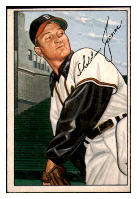 1952 Bowman Baseball #215 Sheldon Jones Braves EX 492155