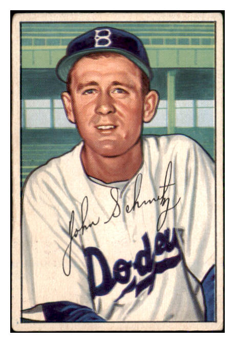 1952 Bowman Baseball #224 Johnny Schmitz Dodgers VG-EX 492160