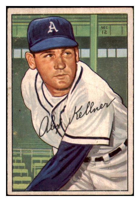 1952 Bowman Baseball #226 Alex Kellner A's EX 492161