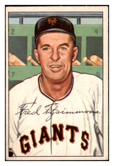 1952 Bowman Baseball #234 Fred Fitzsimmons Giants EX 492169