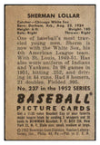 1952 Bowman Baseball #237 Sherm Lollar White Sox EX-MT 492171