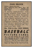 1952 Bowman Baseball #250 Ike Delock Red Sox VG-EX 492180