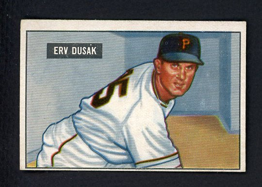 1951 Bowman Baseball #310 Erv Dusak Pirates VG-EX 492184
