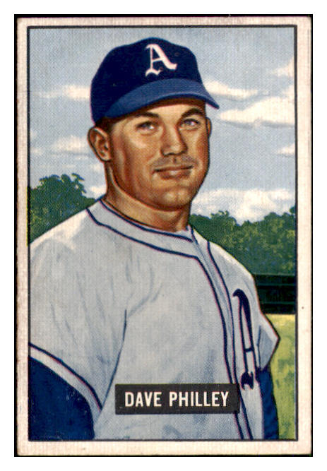 1951 Bowman Baseball #297 Dave Philley A's VG-EX 492190