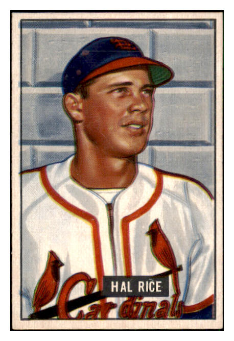 1951 Bowman Baseball #300 Hal Rice Cardinals EX-MT 492191