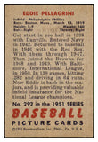 1951 Bowman Baseball #292 Eddie Pellagrini Phillies EX-MT 492197
