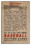 1951 Bowman Baseball #053 Bob Lemon Indians EX 492198