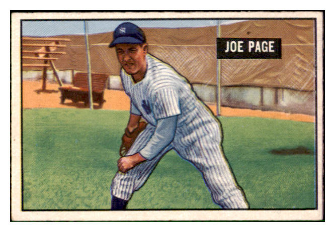 1951 Bowman Baseball #217 Joe Page Yankees EX-MT 492200