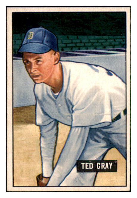 1951 Bowman Baseball #178 Ted Gray Tigers EX-MT 492201