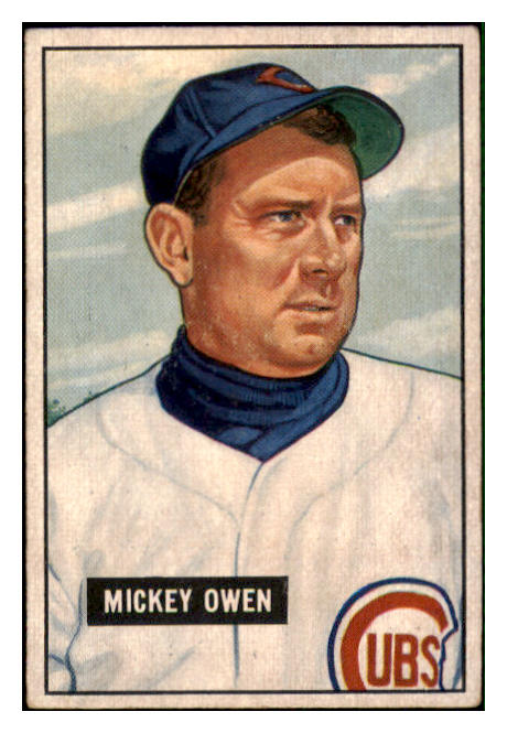 1951 Bowman Baseball #174 Mickey Owen Cubs VG-EX 492203