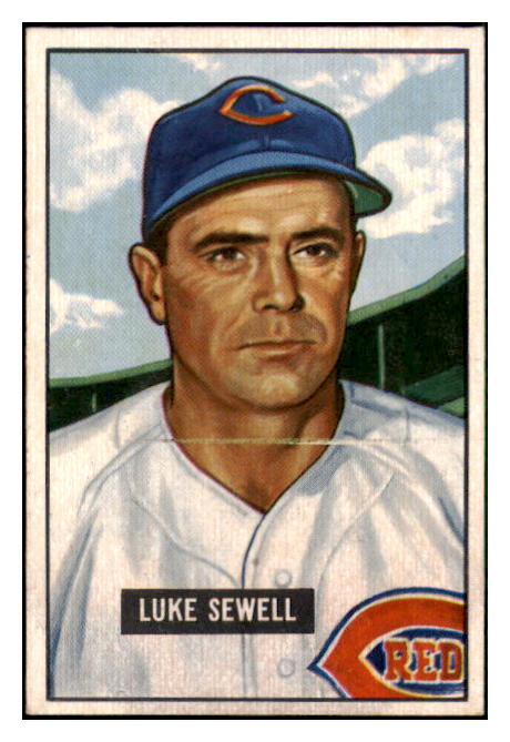 1951 Bowman Baseball #322 Luke Sewell Reds VG-EX 492204
