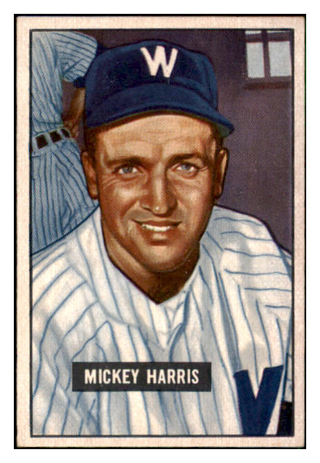 1951 Bowman Baseball #311 Mickey Harris Senators EX 492205