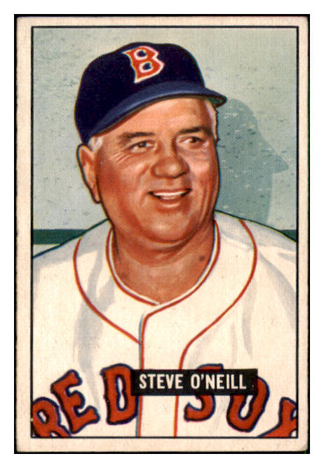 1951 Bowman Baseball #201 Steve O'Neill Red Sox EX-MT 492210