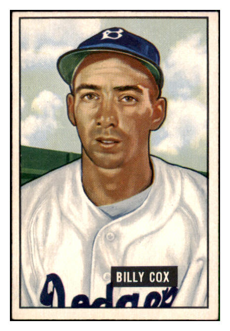 1951 Bowman Baseball #224 Billy Cox Dodgers EX+/EX-MT 492216