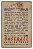 1951 Bowman Baseball #014 Alvin Dark Giants EX+/EX-MT 492219