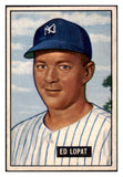 1951 Bowman Baseball #218 Eddie Lopat Yankees EX+/EX-MT 492221