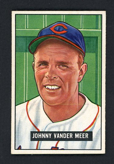 1951 Bowman Baseball #223 Johnny Vander Meer Indians EX+/EX-MT 492224
