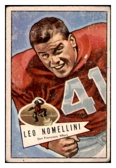 1952 Bowman Small Football #125 Leo Nomellini 49ers VG 492238