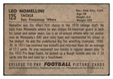 1952 Bowman Small Football #125 Leo Nomellini 49ers VG 492238