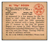 1950 Bowman Baseball #232 Al Rosen Indians VG-EX No Copyright 492243