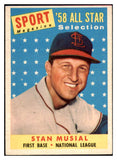 1958 Topps Baseball #476 Stan Musial A.S. Cardinals VG-EX 492247