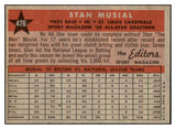 1958 Topps Baseball #476 Stan Musial A.S. Cardinals VG-EX 492247