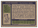 1972 Topps Football #055 Archie Manning Saints VG-EX 492251