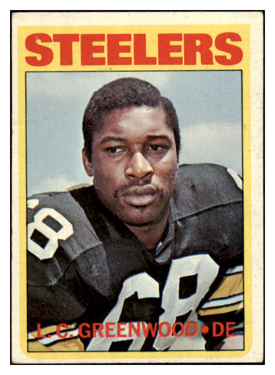 1972 Topps Football #101 L.C. Greenwood Steelers VG-EX 492253