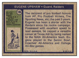 1972 Topps Football #186 Eugene Upshaw Raiders VG-EX 492255