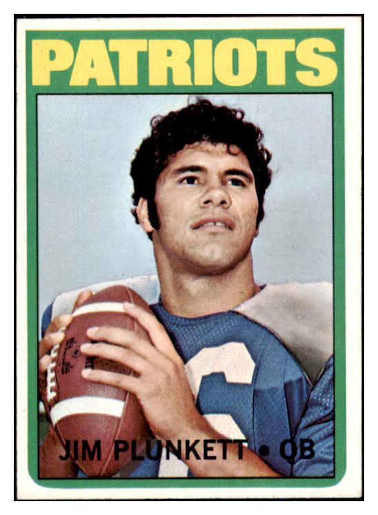 1972 Topps Football #065 Jim Plunkett Patriots EX-MT 492259
