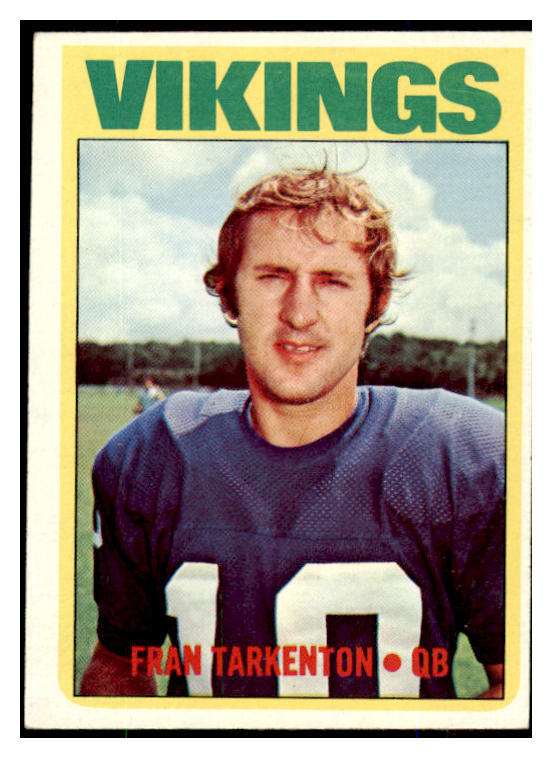 1972 Topps Football #225 Fran Tarkenton Vikings EX-MT 492260