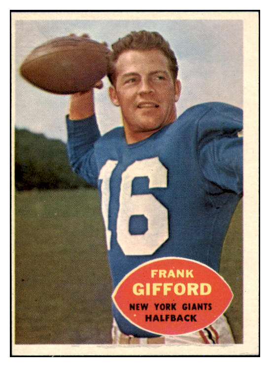 1960 Topps Football #074 Frank Gifford Giants EX 492270